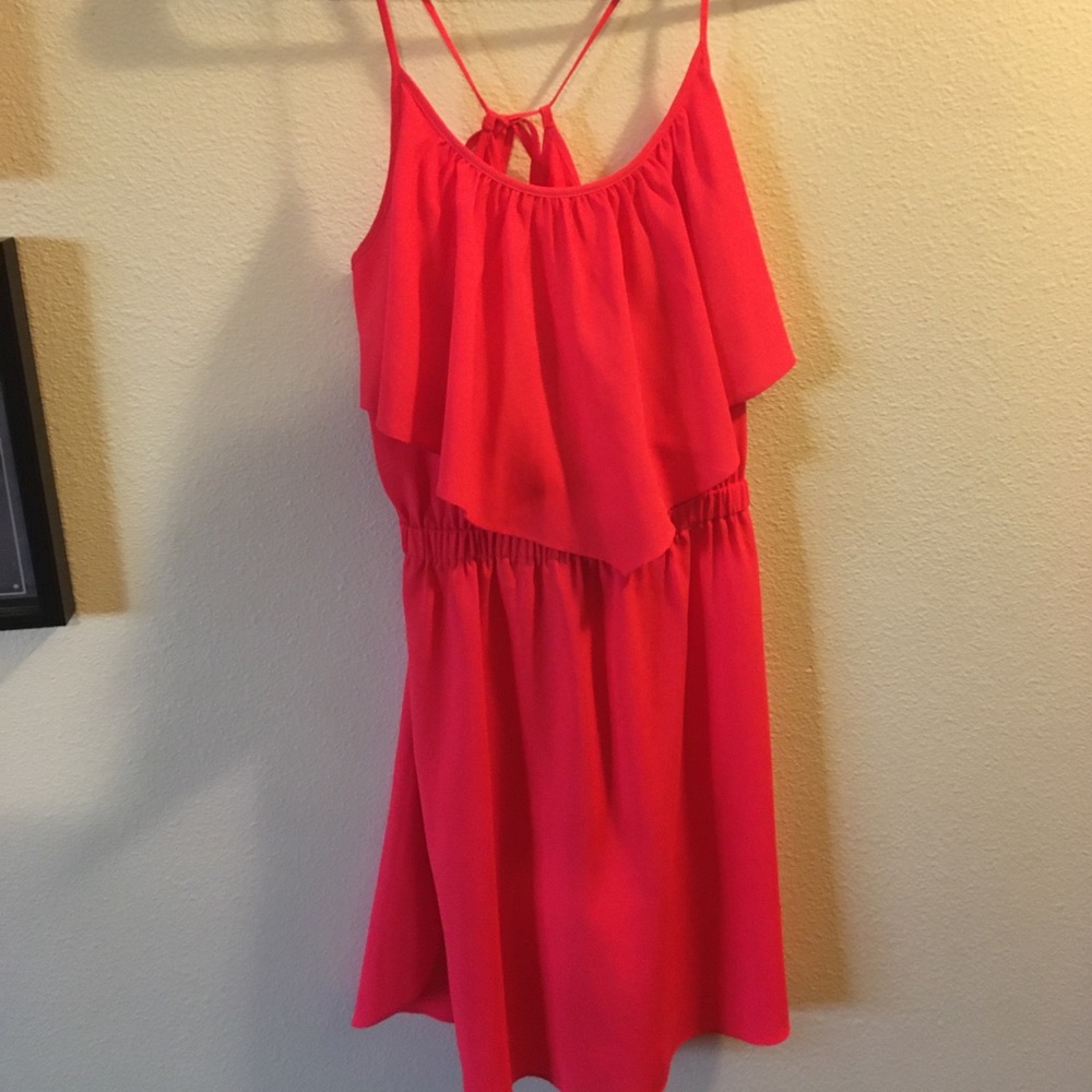 Bright coral AEO summer dress!